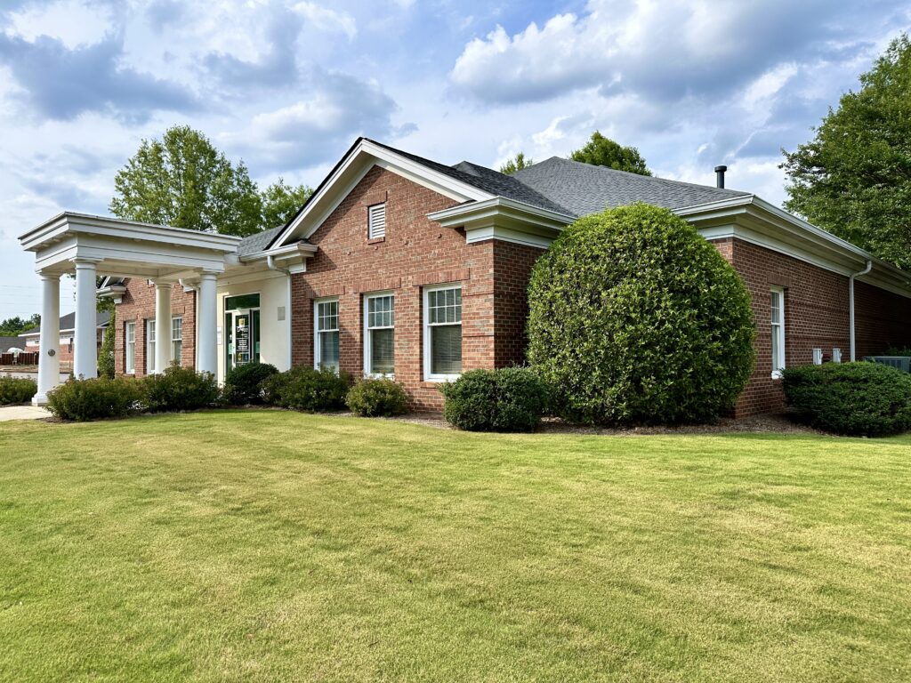 Brick office building with covered entrance at 1351 Stonebridge Pkwy, Watkinsville, GA