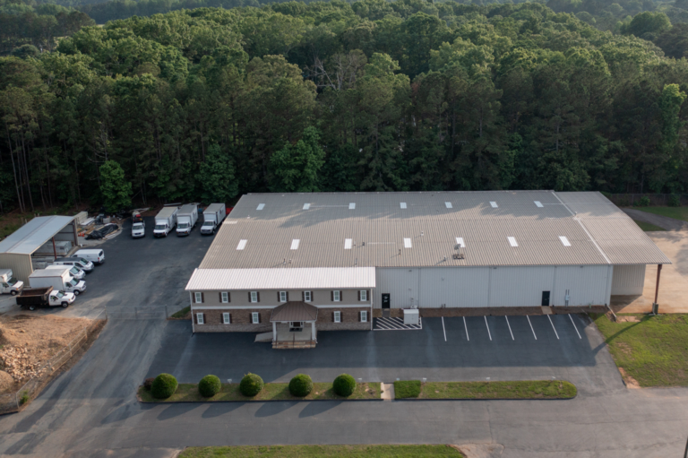 Aerial view of industrial property in Bogart Georgia — Athens area industrial market