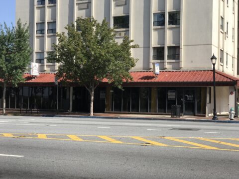 Retail storefront space available for lease in downtown Athens Georgia