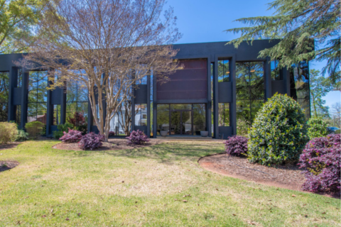 Commercial office building exterior on Milledge Avenue in Athens, GA